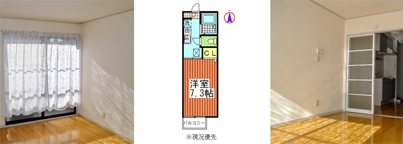 賃貸アパート「DIAS木町通」の室内写真と間取り図