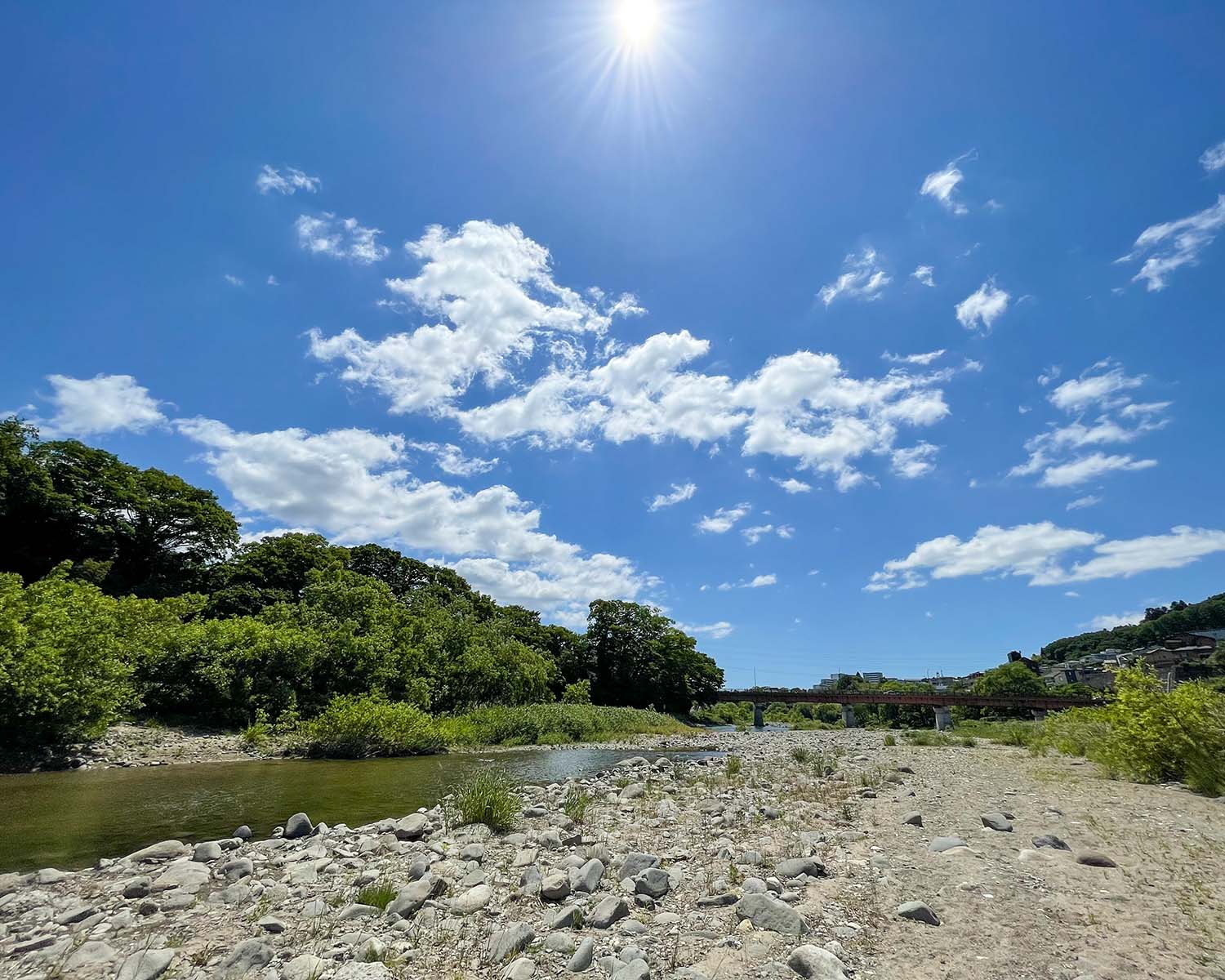 三居沢交通公園前河川敷の写真